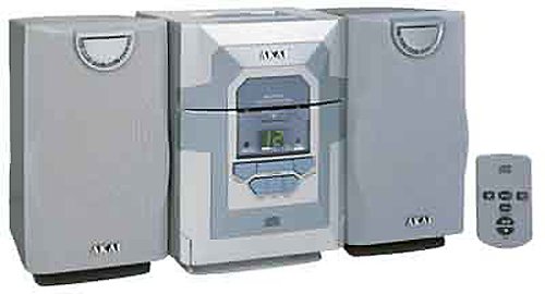 Elektronik und Foto: Akai QXD 3100 Kompaktanlage silber