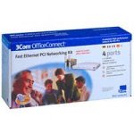 Zubeh&ouml;r: 3Com OfficeConnect Networking Kit 4Port Netzwerk Kit Hub Fast 4P + 2xNIC PCI 10/100 + 2xKabel