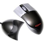 Elektronik Und Foto: Anubis Typhoon Concept Mouse Maus schnurlos 4 Tasten 400dpi + Tastenrad silber-grau