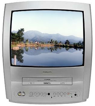Projektoren: Philips 14PV375 4:3 Format TV-Video-Kombination