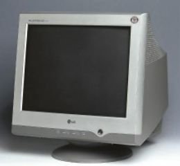 Lautsprecher: LG T710P 17 Zoll CRT R�hrenmonitor silber/schwarz (0,21 mm Schlitzmaske, 85 kHz, 1280 x 1024 bei 85 Hz, TCO99)