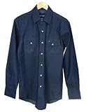 Wrangler Snap Work Shirt in Dark Denim