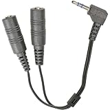 Earhugger EHA19 Y Adapter For Stereo Headphones