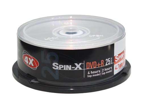 Spin-X DVD+R 4x 25er Spindel DVD-Rohlinge 4,7 GB