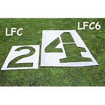 6' Football Stencil Marking Kit - 0 through 5, G and Arrow by Stackhouse