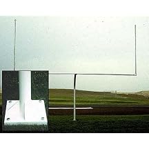 Semi-Permanent Collegiate Football Goal Post - One Pair (18'6 Crossbar) by Stackhouse