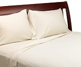 Wamsutta 100% Egyptian Cotton Jersey Queen Sheet Set, Natural