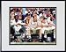 Kevin McKale, Larry Bird and Robert Parish Double Matted 8" x 10" Photographin Black Anodized Alumi