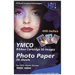 Audio und Video: UMAX Fotopapier und Farbkartusche Papier 100x150mm 50Bl. inkl. Farb-Kassette (y/m/c) Hiti 630