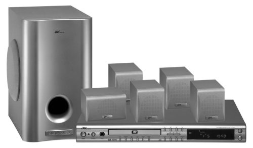 Digitalkameras: DK Digital DVD-R 379 Monoblock-Hifi mit Lautsprechersystem (3 Boxen und mehr) Kompaktanlage silber