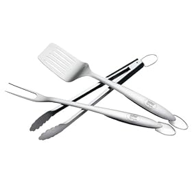 Weber Style Professional-Grade 3-Piece Stainless-Steel Tool Set