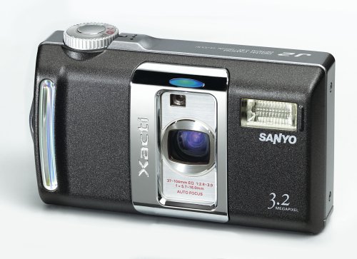 Festplatten: Sanyo XACTI VPC-J2EXBK Digitalkamera (3,2 Megapixel) in schwarz