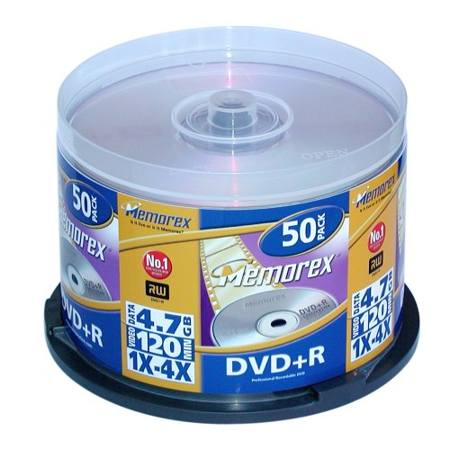 MP3 Player: Memorex DVD+R 50er Spindel 4x DVD-Rohlinge