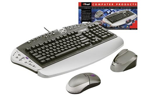 TV Geraete: Trust Computer Trust 365L Easy Scroll Optical Desk Set Tastatur PS/2 104 Tasten MS W98 D +Maus, 33 Tasten Schwarz
