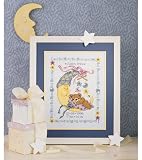 Mr, Moon & Me Birth Record Counted Cross Stitch Ki
