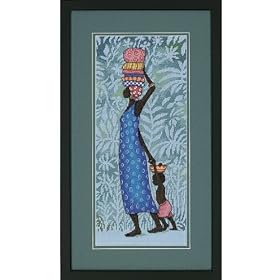 Going To Market Counted Cross Stitch Kit, 7''x16''