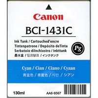 Camcorder: Canon pigmentiert BCI-1431 Tintenpatrone Cyan (8970A001) 1x 130ml f�r W6200