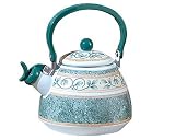 Pfaltzgraff French -Quarter 2--Quart Enamel on Steel Whistling Tea Kettle