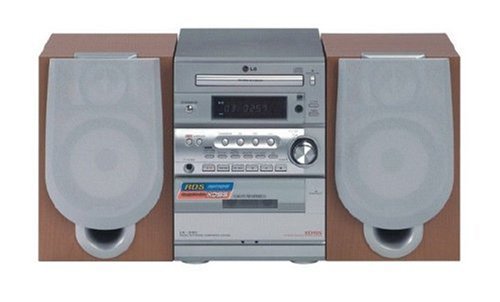 Lautsprecher: LG LX-M330 Kompaktanlage silber / holz