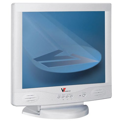 Verst&auml;rker und Receiver: V7 Videoseven V7 L17EM 17-Zoll TFT-Monitor weiss/beige (integr. Lautsprecher) (3 Jahre Vor Ort Austausch)