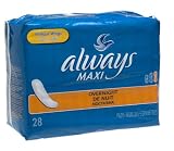 Always Maxi Overnight Pads, 28-Count