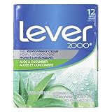 Lever 2000 Moisturizing Bar, Great Feeling Clean w/Aloe Vera- Twelve 4.5oz.Bars (Packaging may vary)