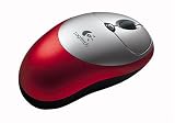 Logitech Cordless Click! Optical Mouse - Red (931106-0403)