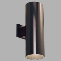 Black Two-Light Up/Down Cylinder