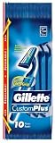 Gillette Custom Plus Razors, 10 razors