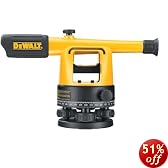 DEWALT DW090PK 20X Builder's Level Package with Tripod, Rod, and Carrying Case