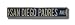 Steel Street Sign: "San Diego Padres Ave"