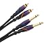 Monster Cable M DJ-CR-2M Monster DJ Cables 2 meter pair RCA to 1/4Â¿