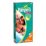 Pampers Baby-Dry Diapers, Size 5, Mega Pack, 46 Diapers