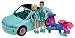 Polly Pocket Skate Date Gift Set: Polly Pocket & Steven Dolls w/Convertible Car, Skateboards & 22 Fashion Acces.