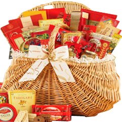 Victorian Tea Party for Two Gourmet Treats Gift Tower / Basket - LARGE