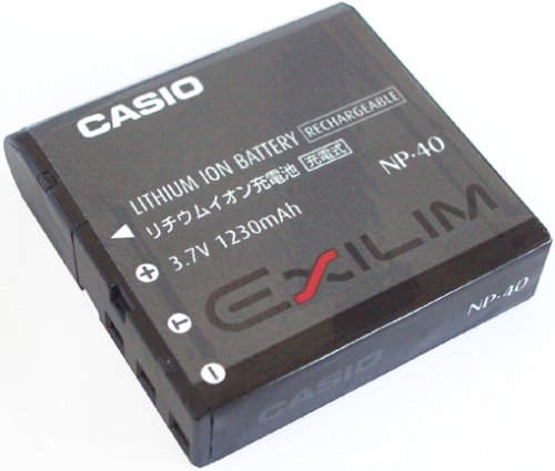 Camcorder: Casio NP-40 Li-Ion-Akku f�r EXILIM ZOOM EX-Z30 / 40 / 50 / 55 / 57 / 750 / 500
