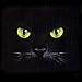 Cat T Shirt : Eyes-Black Cat Adult Long Sleeve T-Shirt