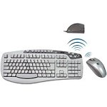 Elektronik und Foto: A-Four Tech KBS-835RP Tastatur schnurlos 105 Tasten MS W95 D Weiss