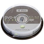 MP3 Player: medianca DVD-R Disk 10Pack Rohling 4700MB 240min Spindel