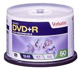 Verbatim DVD+R 4.7GB 4X 50pk Spindle