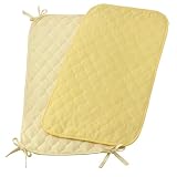 Quilted Yellow Terry Cloth Sheet Saver - Set of 2