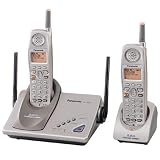 Panasonic KX-TG5202M GigaRange Supreme 5.8 GHz DSS Expandable Cordless Phone with Dual Handsets