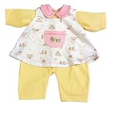 Clothing for 17" or 19" CHOU CHOU Dolls - White Outfit with Prints