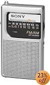 Sony ICF-S10MK2 Pocket AM/FM Radio, Silver