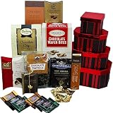 Extra Dark Decadent Chocolate Sampler Gift Basket ** OVERNIGHT AIR SHIPPING **