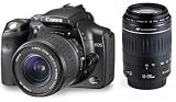 Canon EOS Kiss �f�W�^���EWelcome�L�b�g(�u���b�N)[EF-S18-55mm F3.5-5.6 USM,EF55-200mm F4.5-5.6 II USM�Z�b�g]