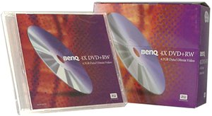 Kamerazubeh&ouml;r: Benq DVD+RW 5Pk. DVD+RW Rohling 4700 MB 4 x Speed JewelCase
