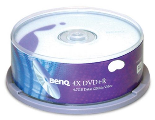 Kamerazubeh&ouml;r: Benq DVD+R 25Pk. DVD+R Rohling 4700MB 120min 4xSpeed Spindel