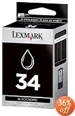 Lexmark #34 High Yield Black Print Cartridge ( 18C0034 )