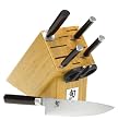 Shun 7-Piece Stainless-Steel Asian Knife Set with Bamboo Block